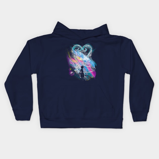 a path to the stars Kids Hoodie by kharmazero